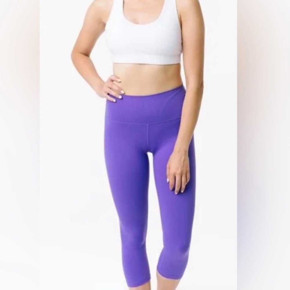 ZYIA Purple Ascend High-Rise Capri
